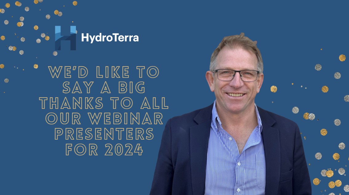 Thanks to all HydroTerra Webinar Presenters of 2024