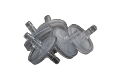 In-line water trap filter with barbs for portable GA5000