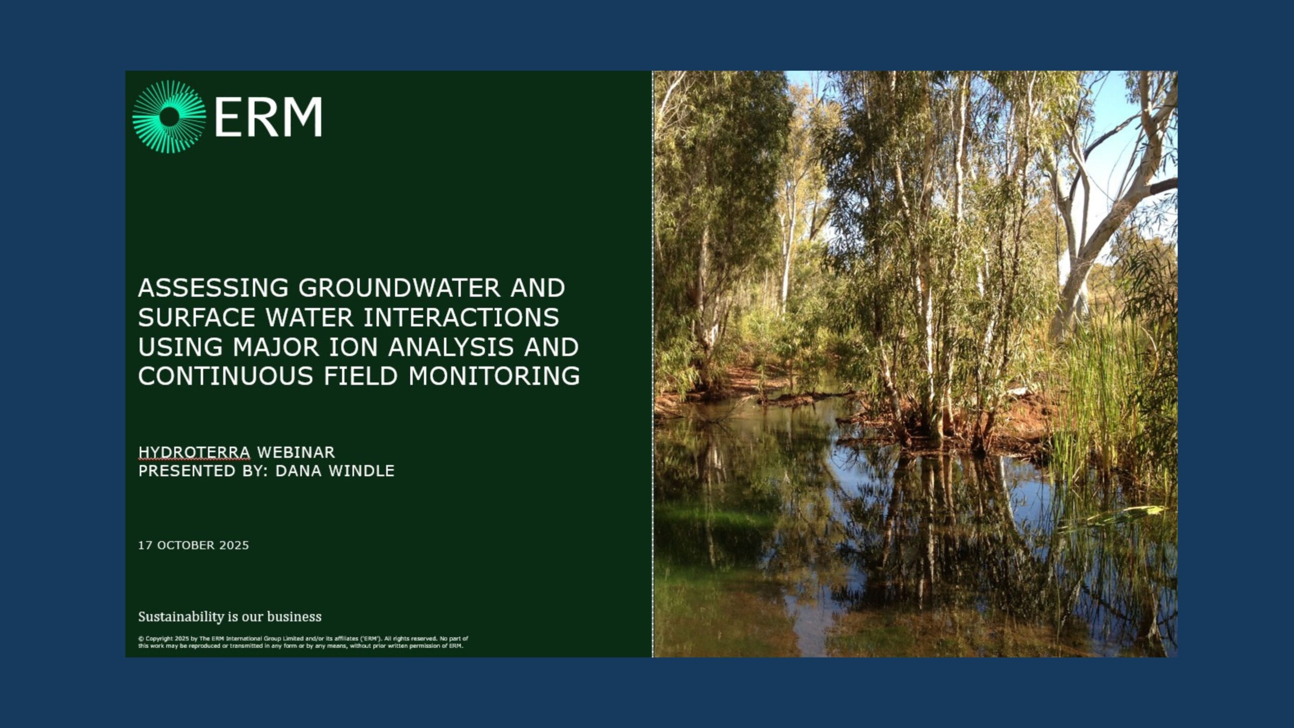 Assessing groundwater and surface water interactions through major ion analysis and continuous monitoring