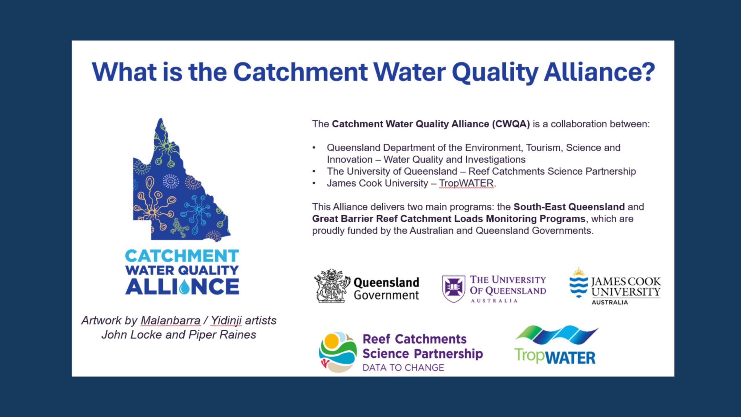 Monitoring the Great Barrier Reef:  Insights from Australia’s largest discrete and real-time monitoring program