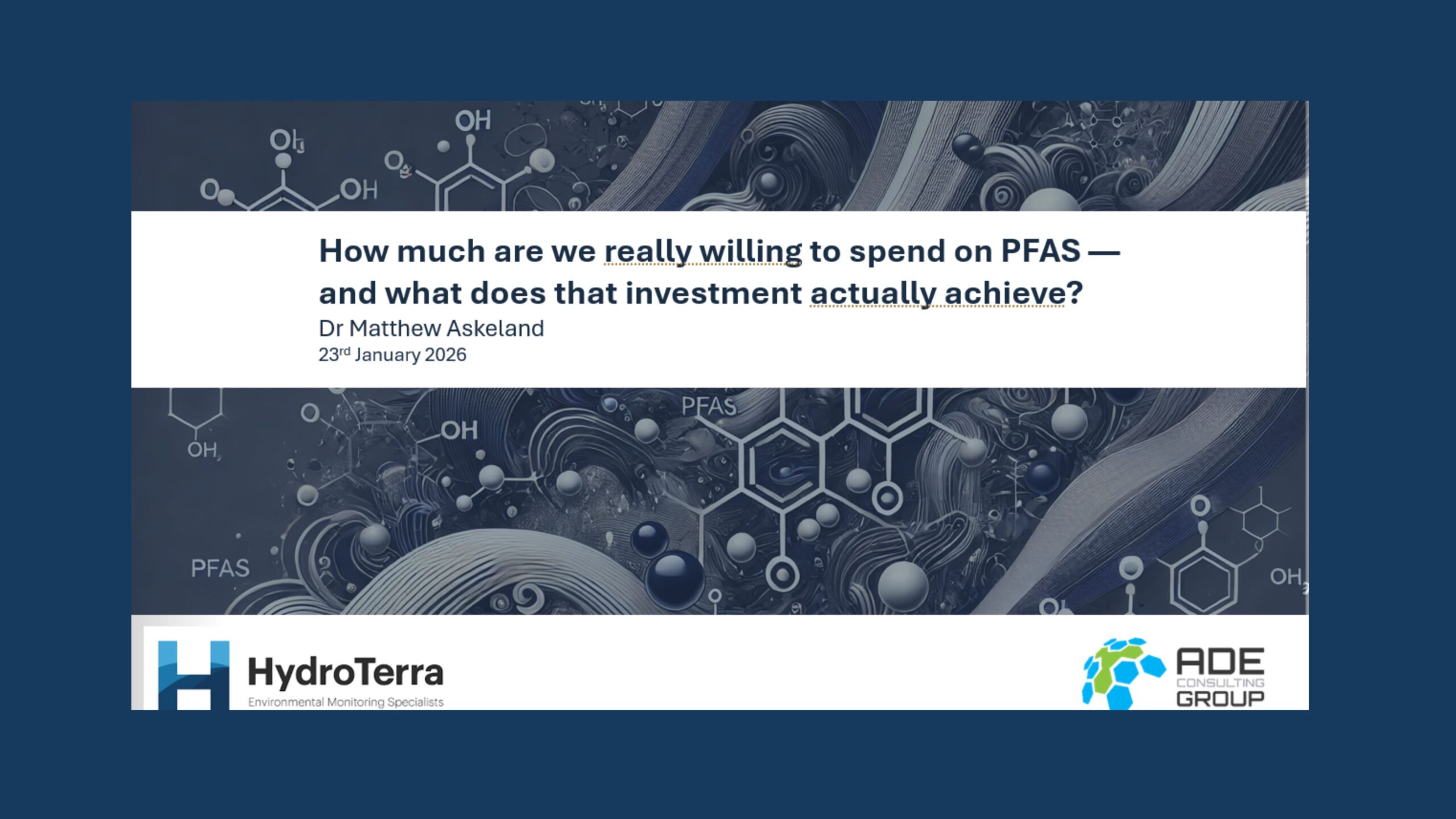 How much are we willing to spend on PFAS & what does that investment achieve?