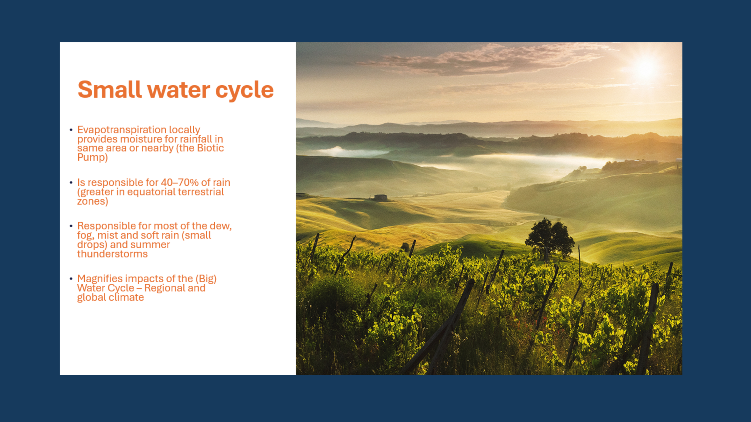 Rehydrating landscapes: understanding how it works and why