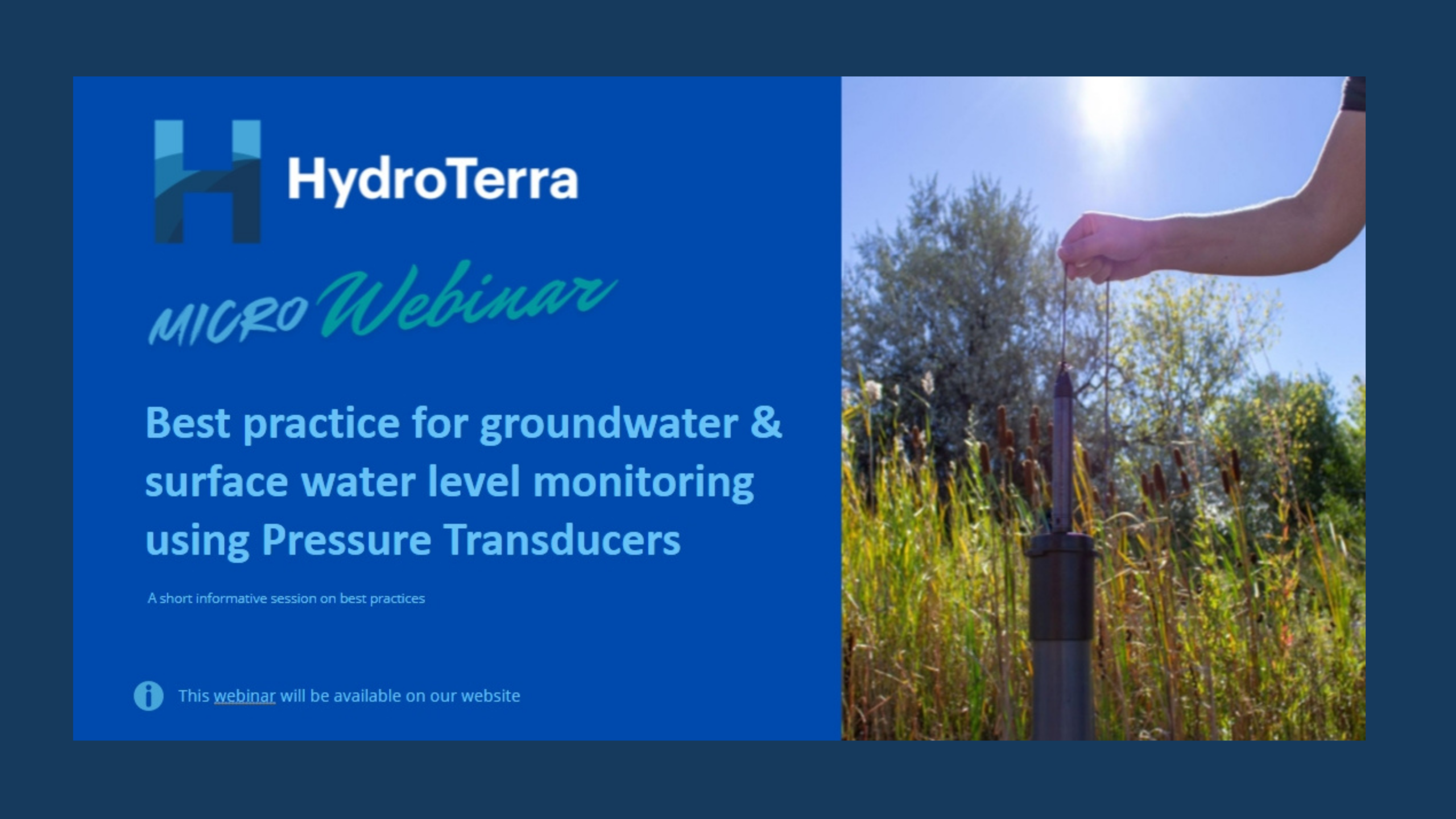 Best practice for groundwater & surface water level monitoring using Pressure Transducers